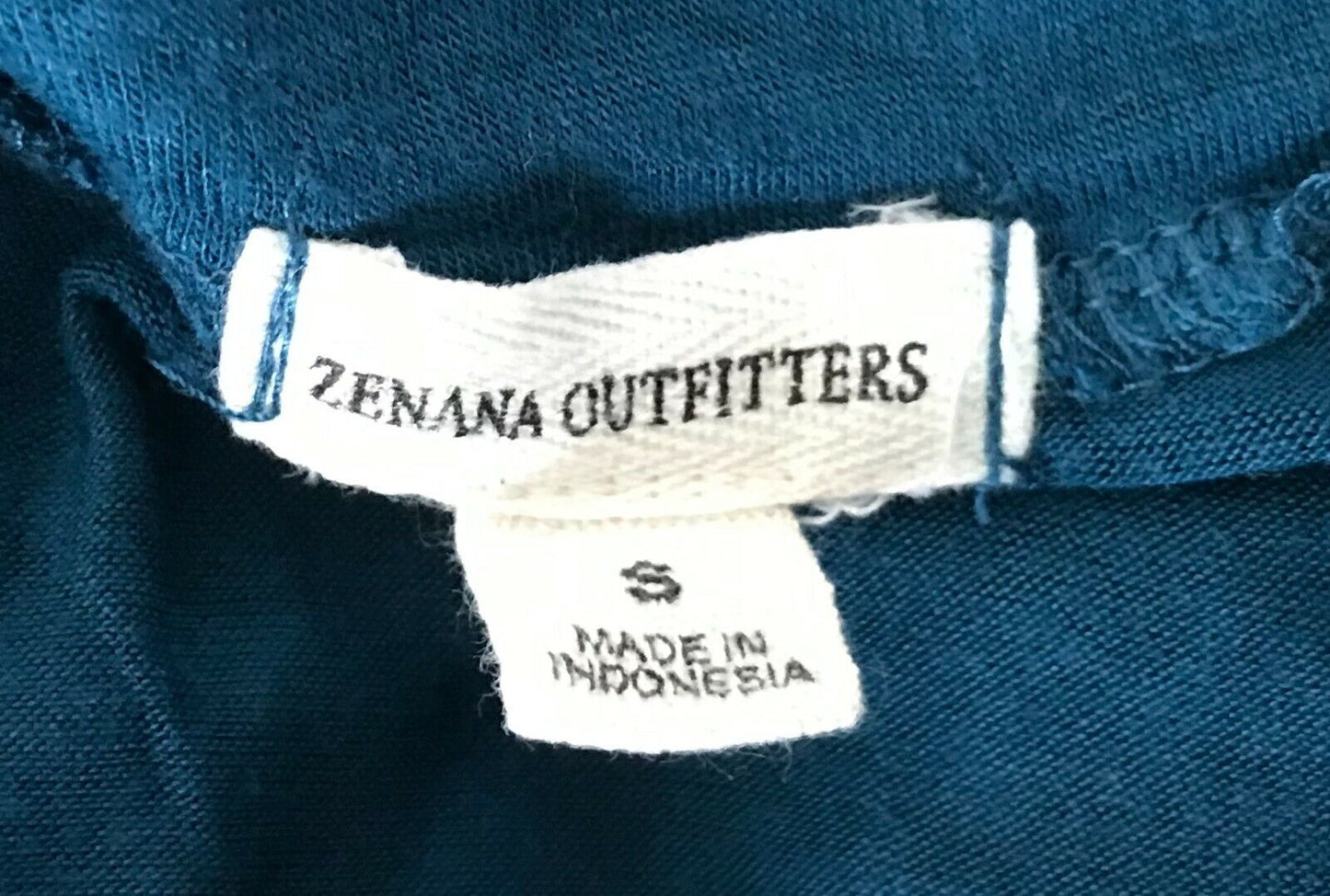 ZENANA OUTFITTERS T Shirt Teal Silver White Graphic Tee Top Size S 10 NEW