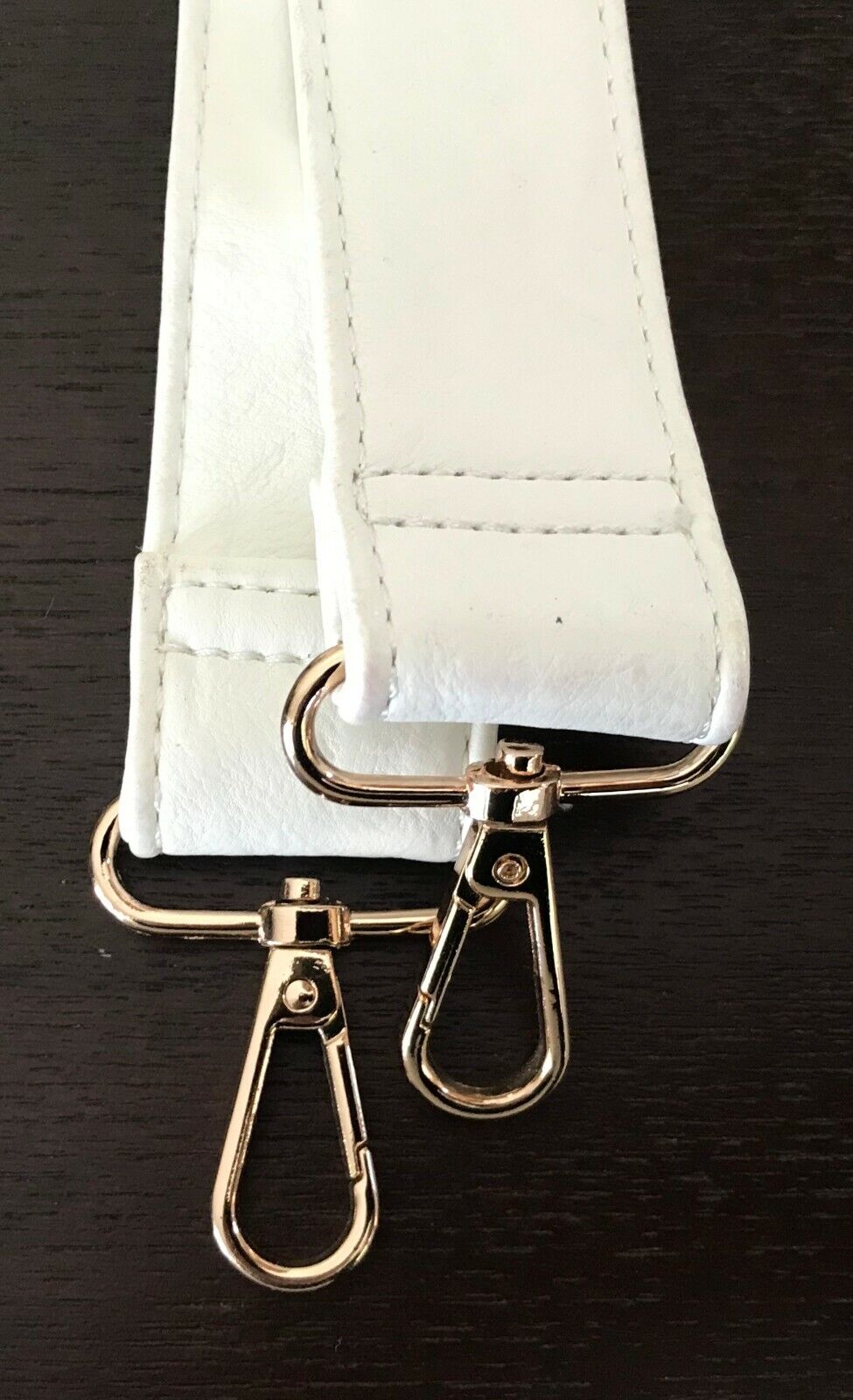 Replacement Bag Handbag Shoulder Strap Rose Gold Hardware 3.5cm W White 87cm NEW