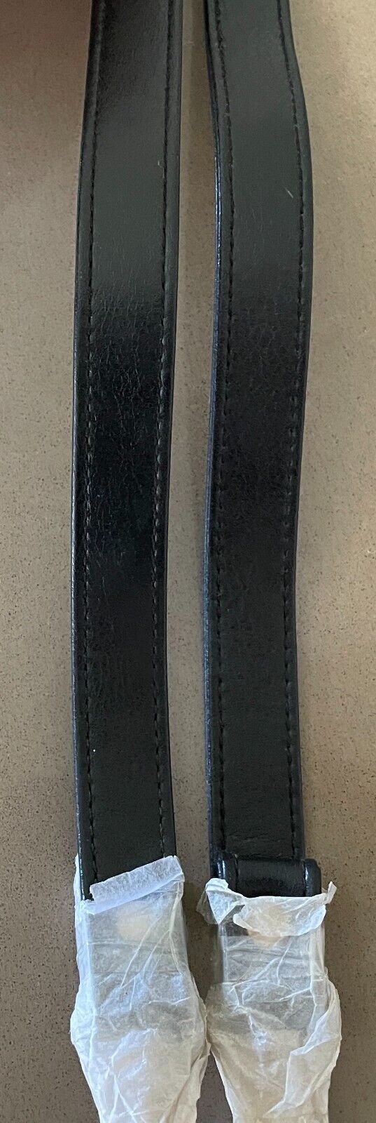 Replacement Shoulder Strap Bag Not Adjustable Black Pleather Gold Hardware NEW