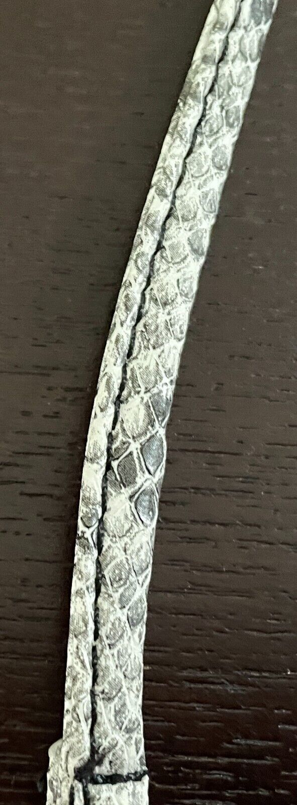 Replacement Shoulder Strap Chain Link Trim Black White Snake Print Pleather NEW