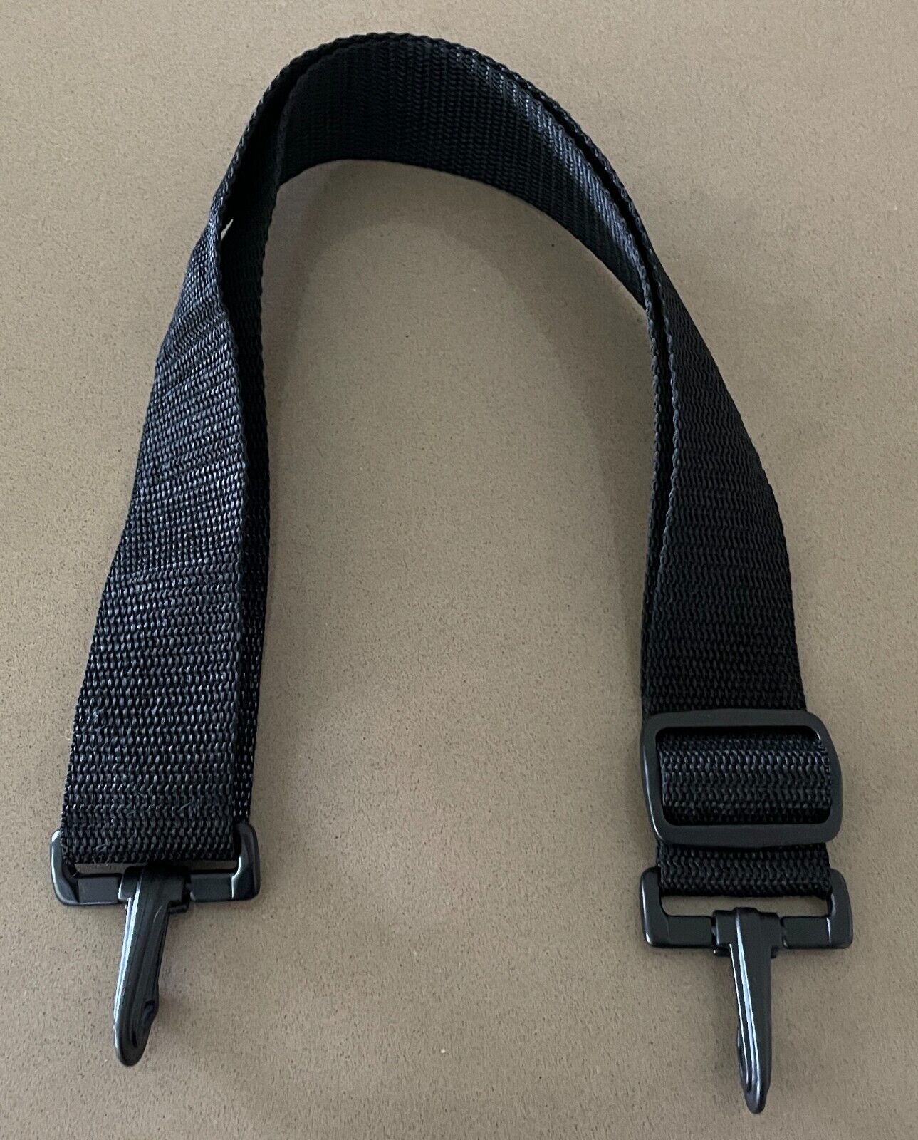 Replacement Shoulder Strap Adjustable Length Black Nylon 4cm Wide