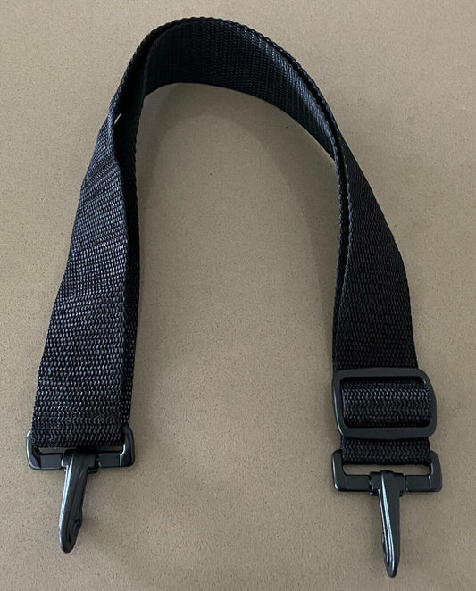 Replacement Shoulder Strap Adjustable Length Black Nylon 4cm Wide