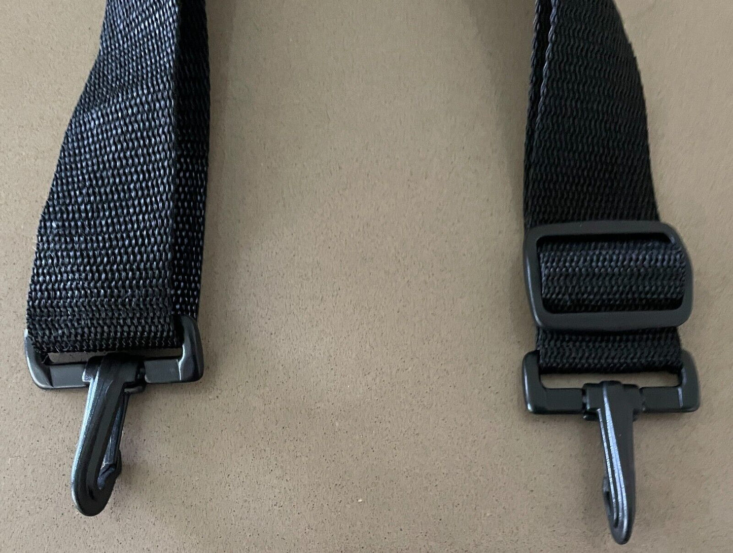 Replacement Shoulder Strap Adjustable Length Black Nylon 4cm Wide