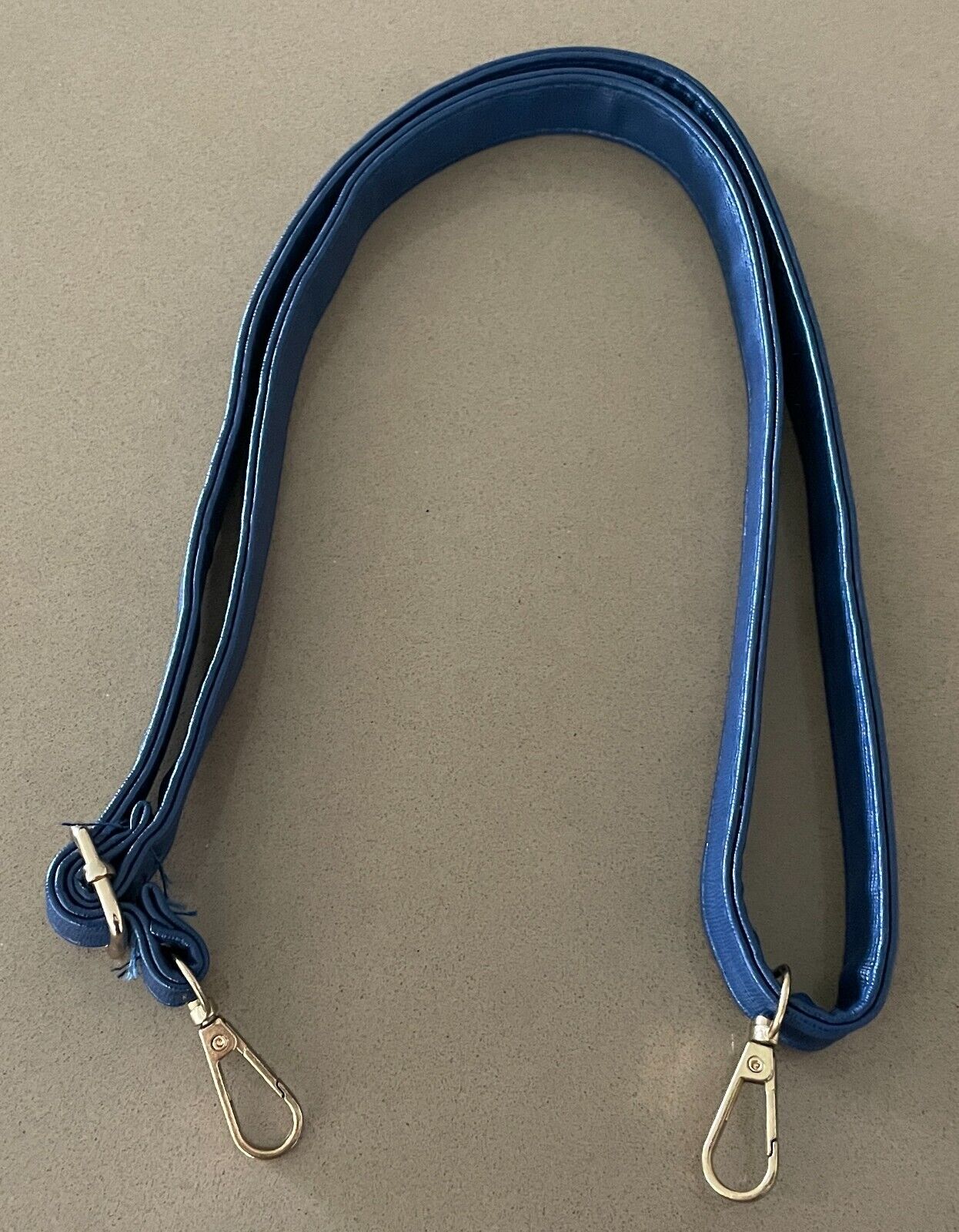 Replacement Shoulder Strap Adjustable 2cm Wide 61 - 112cm Long Blue PU Handbag