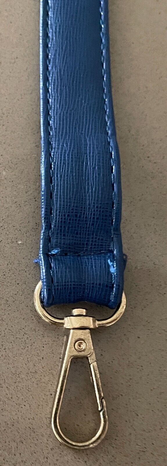 Replacement Shoulder Strap Adjustable 2cm Wide 61 - 112cm Long Blue PU Handbag