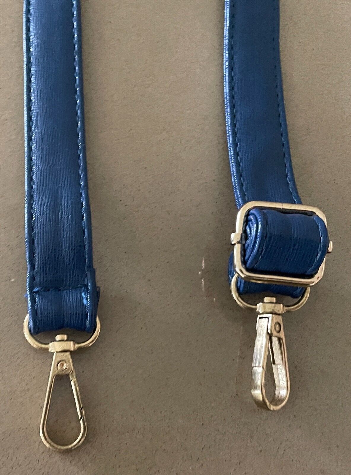 Replacement Shoulder Strap Adjustable 2cm Wide 61 - 112cm Long Blue PU Handbag