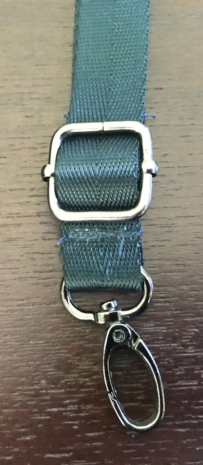 Replacement Shoulder Strap Teal Green Handbag Nylon Adjustable Strap Pewter NEW