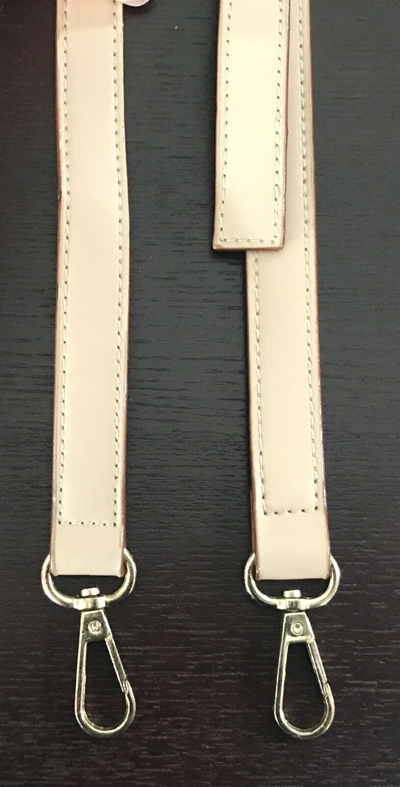 Replacement Shoulder Bag Strap Blush Pink Adjustable Pleather Gold Clips NEW