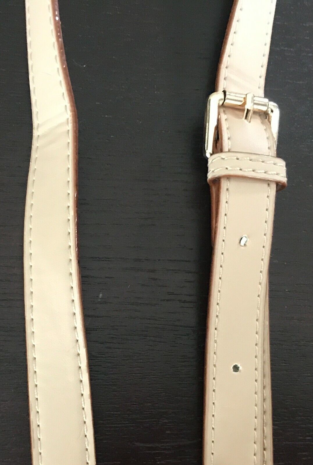 Replacement Shoulder Bag Strap Blush Pink Adjustable Pleather Gold Clips NEW
