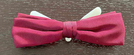 LIDO Bow Tie Burgundy Thin Pre-tied Clip On Formal Wedding Vintage Mens
