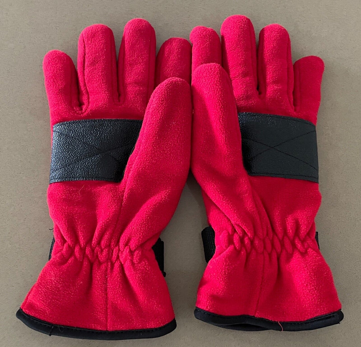 CRANE Thinsulate Gloves Red Black Trim Snow Snowboarding Warm Size L XL Unisex