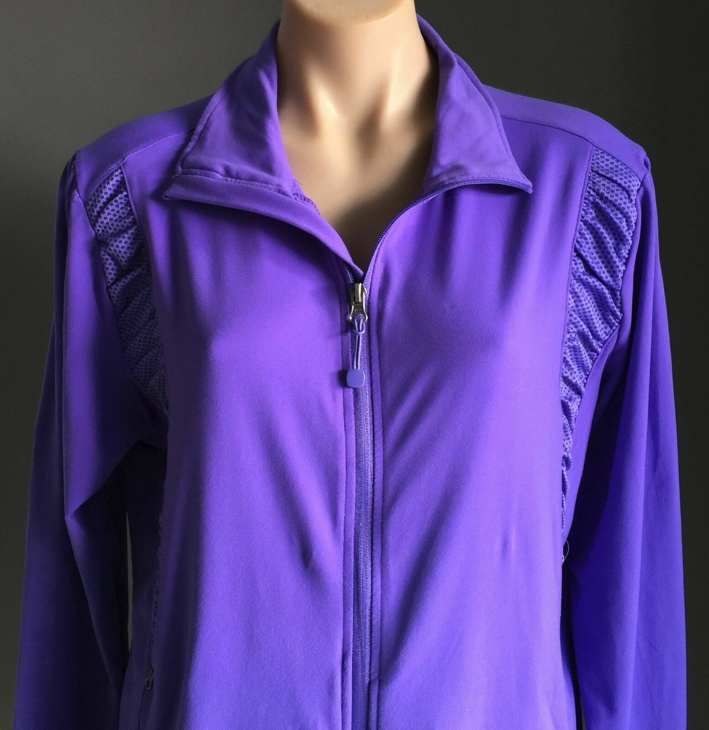 CRANE Sports Jacket Purple Lightweight L/Sleeve Full  Zip Active Ladies Sz L 10