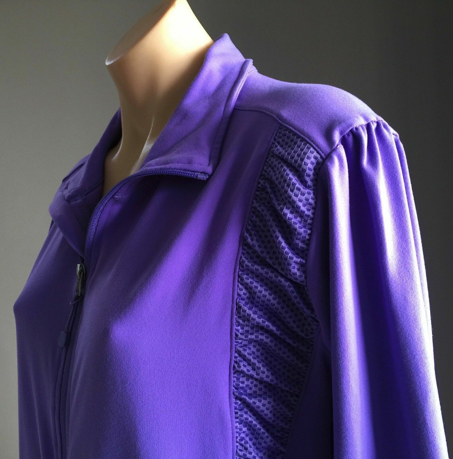 CRANE Sports Jacket Purple Lightweight L/Sleeve Full  Zip Active Ladies Sz L 10