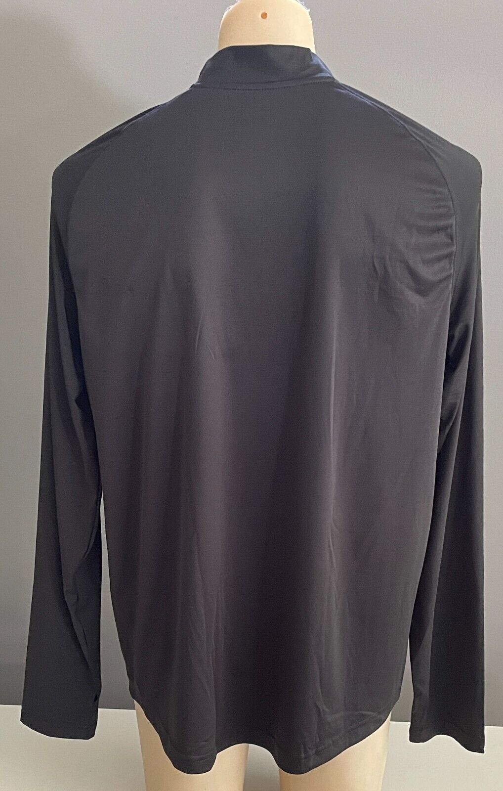 CRANE 1/4 Zip Top Black High Neck Long Sleeve Running Training Gym Mens Size XXL