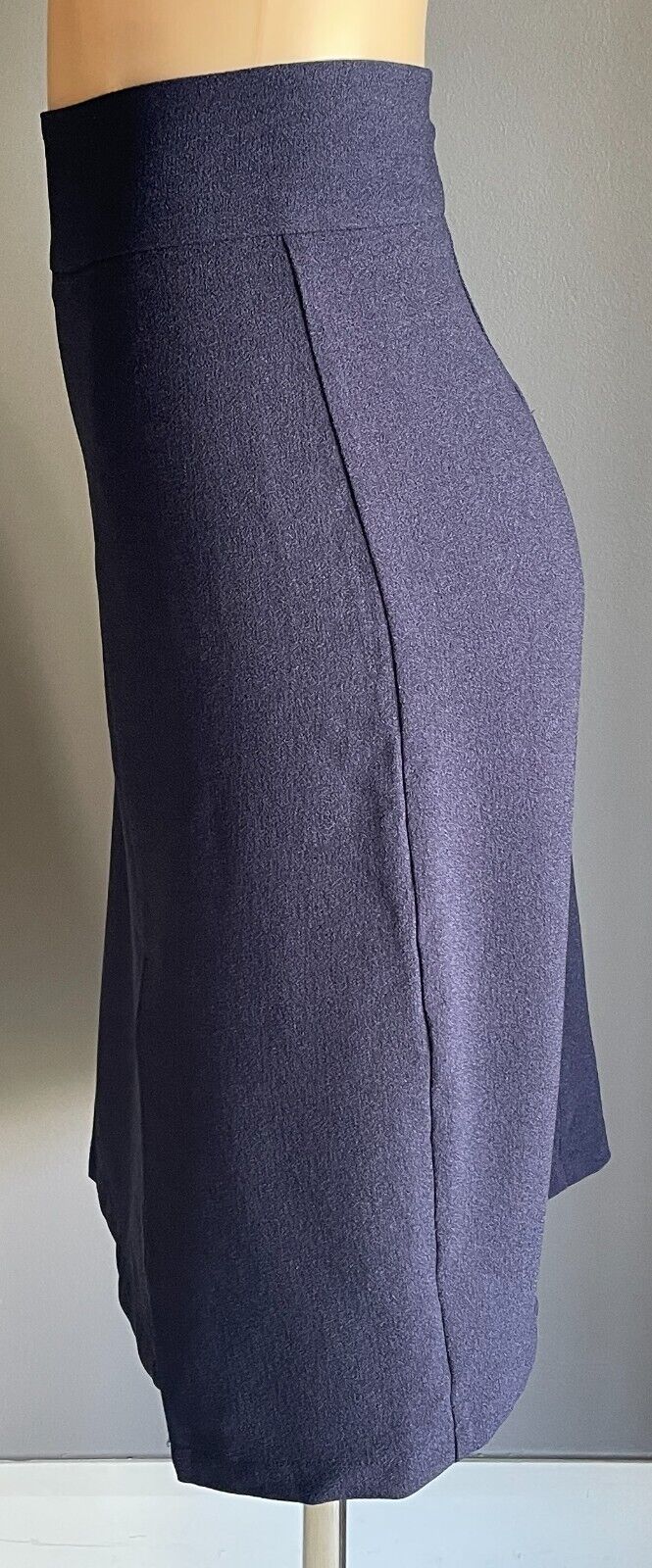 SES Skirt Straight Midi Length w Front Slit Blue Ladies Size 14 could fit 10 12