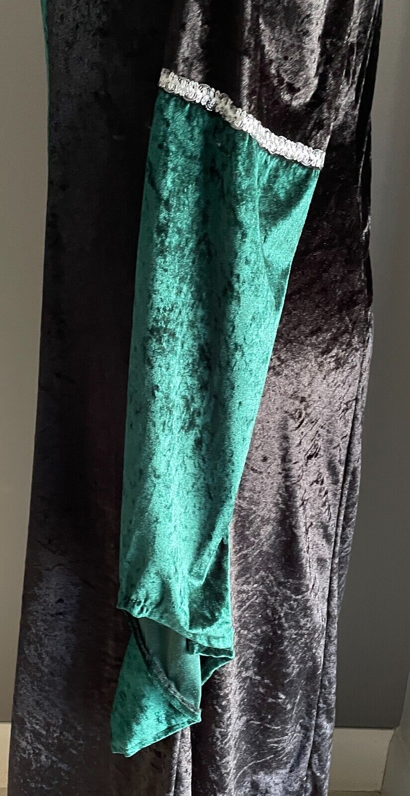 Medieval Costume Handmade Quality 2 Piece Green & Black Cos Play Plus Size 20-22