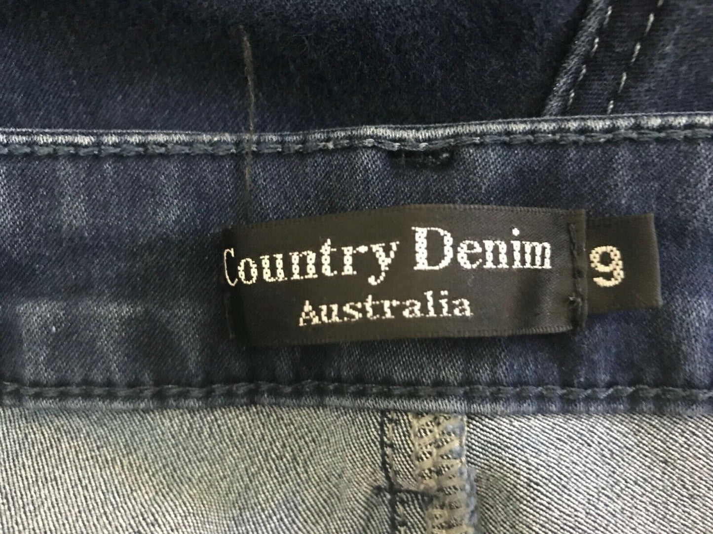 COUNTRY DENIM AUSTRALIA Skinny Leg Jeans Blue Denim Stretch  Ladies Size 9