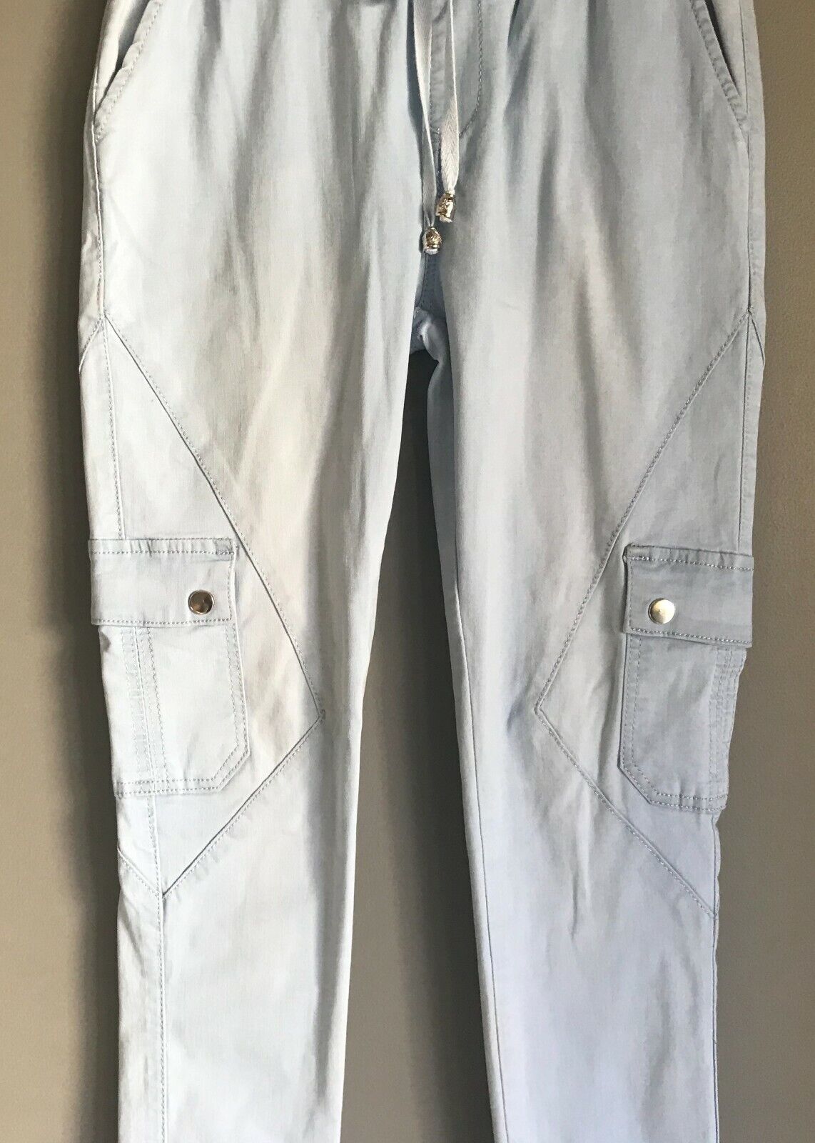 COUNTRY DENIM Australia Blue Denim Jeans Light Cargo Jogger Ankle Ladies Size 10