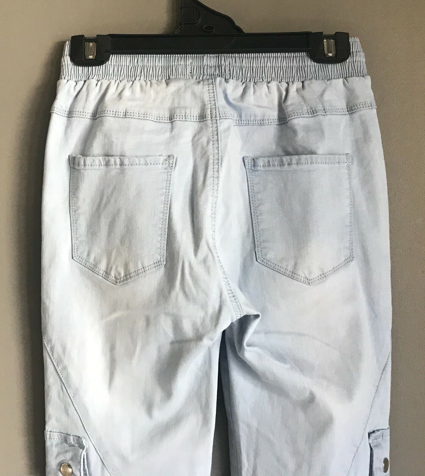 COUNTRY DENIM Australia Blue Denim Jeans Light Cargo Jogger Ankle Ladies Size 10