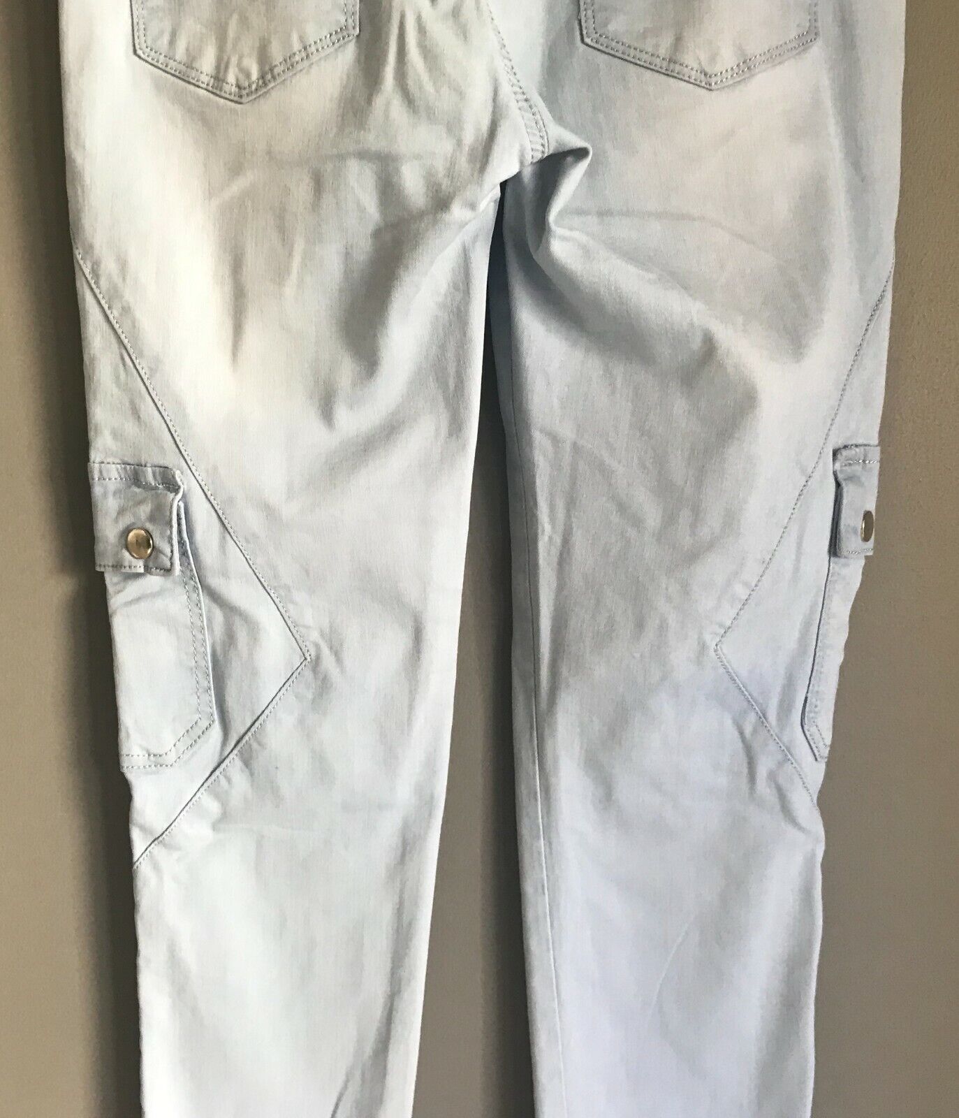 COUNTRY DENIM Australia Blue Denim Jeans Light Cargo Jogger Ankle Ladies Size 10