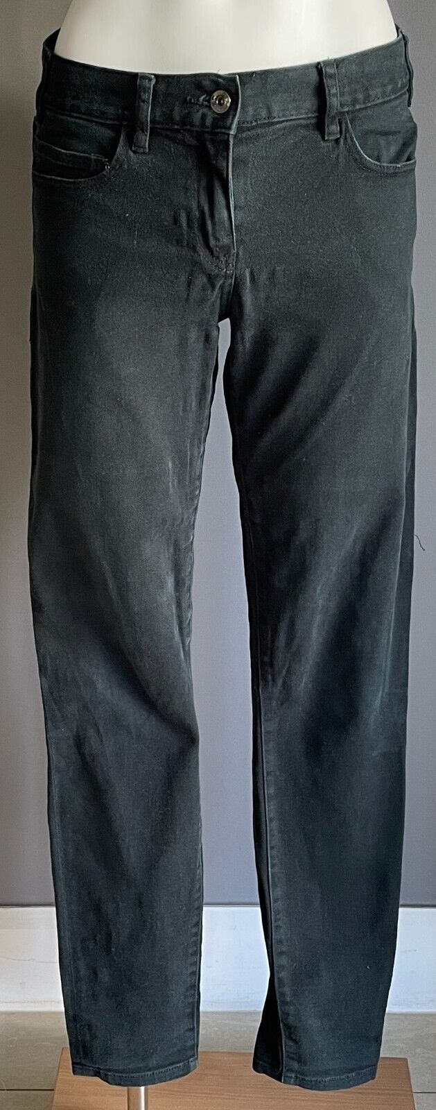 SEED FEMME Black Stretch Denim Skinny Leg Jeans Full Length Size 10