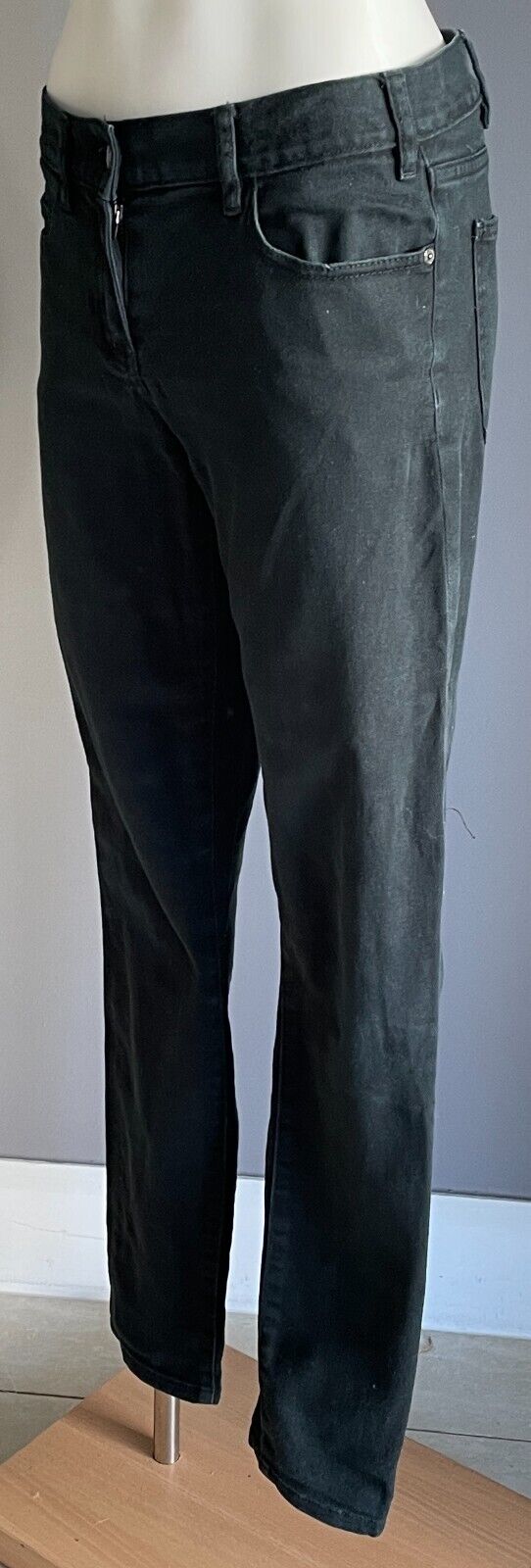 SEED FEMME Black Stretch Denim Skinny Leg Jeans Full Length Size 10