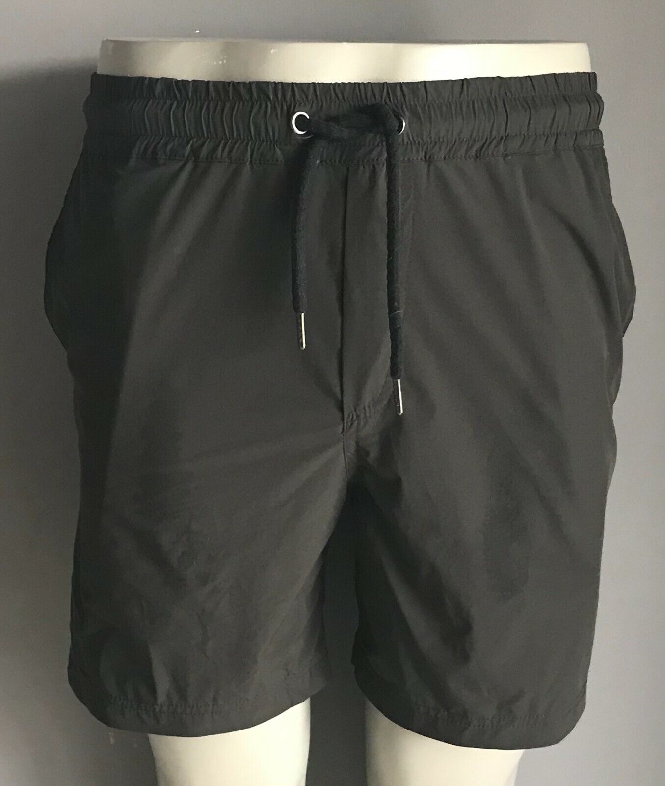 Board Shorts DEAD Mens Dark Khaki Elastic Waist Mens  Size M NEW