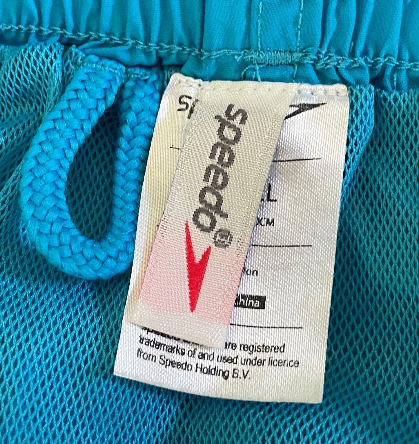 Board Shorts SPEEDO Mens Swim Beach Surf  Sky Blue Elastic Waist Mens Size XL