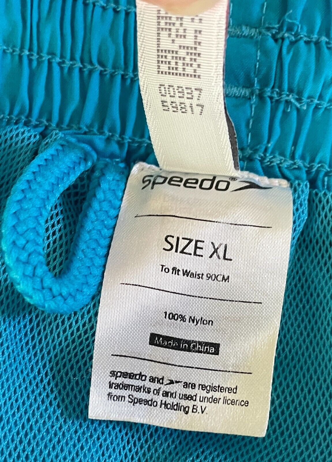 Board Shorts SPEEDO Mens Swim Beach Surf  Sky Blue Elastic Waist Mens Size XL