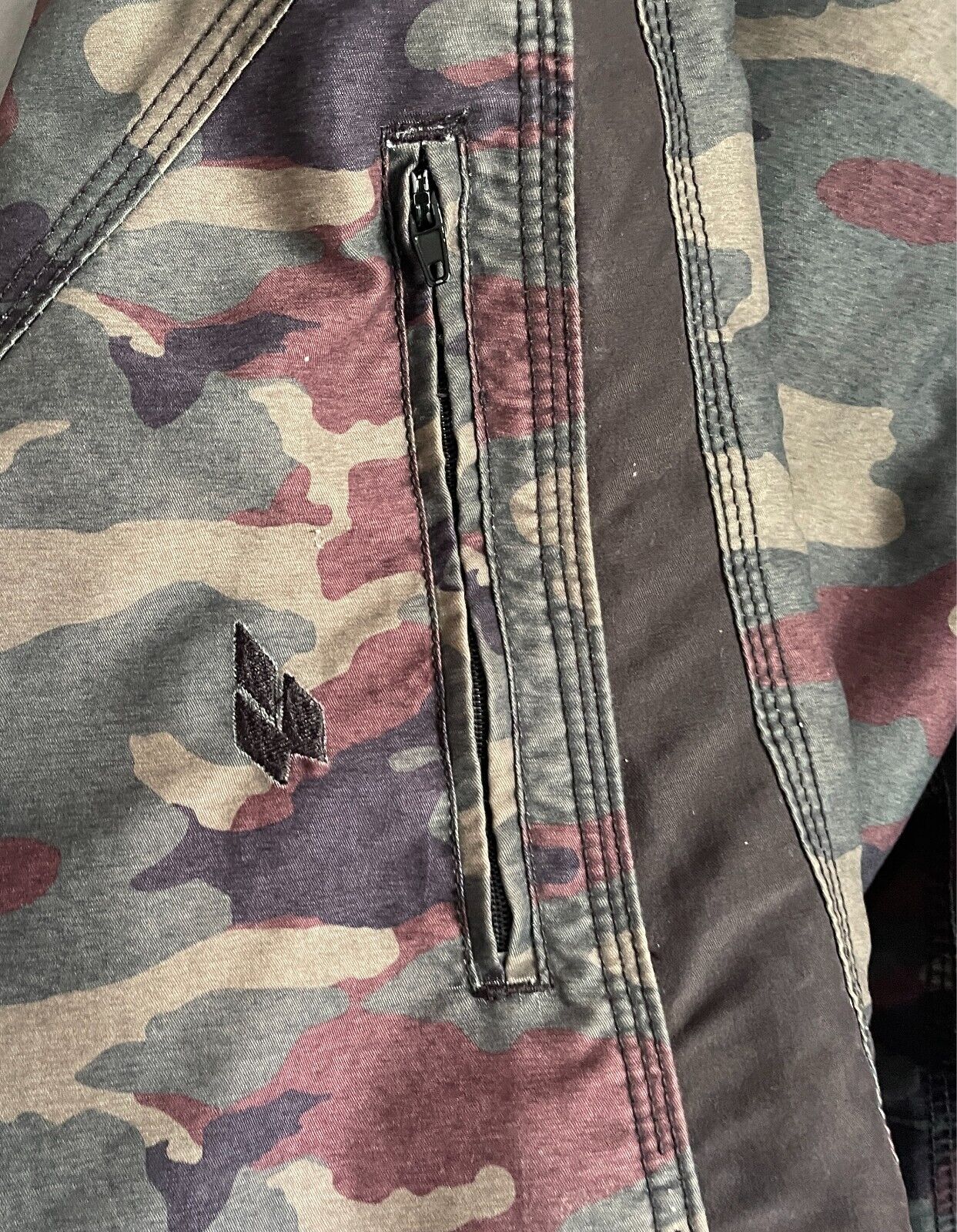 Board Shorts EASY STREET Brown Khaki Black Camo Print Size 32 82cm Waist