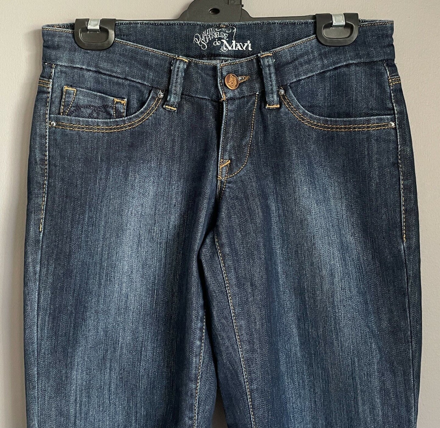 Qualite Supereure de MAVI " Jamie " Bootleg Jeans Low Rise Blue Denim Slim 26 34