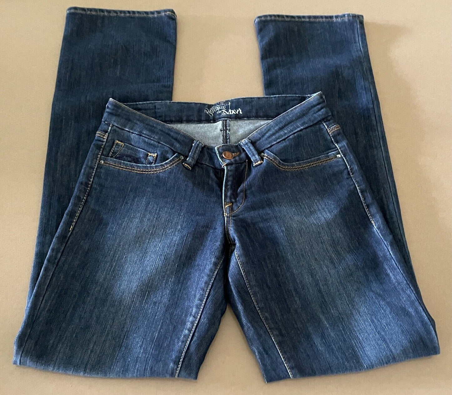 Qualite Supereure de MAVI " Jamie " Bootleg Jeans Low Rise Blue Denim Slim 26 34