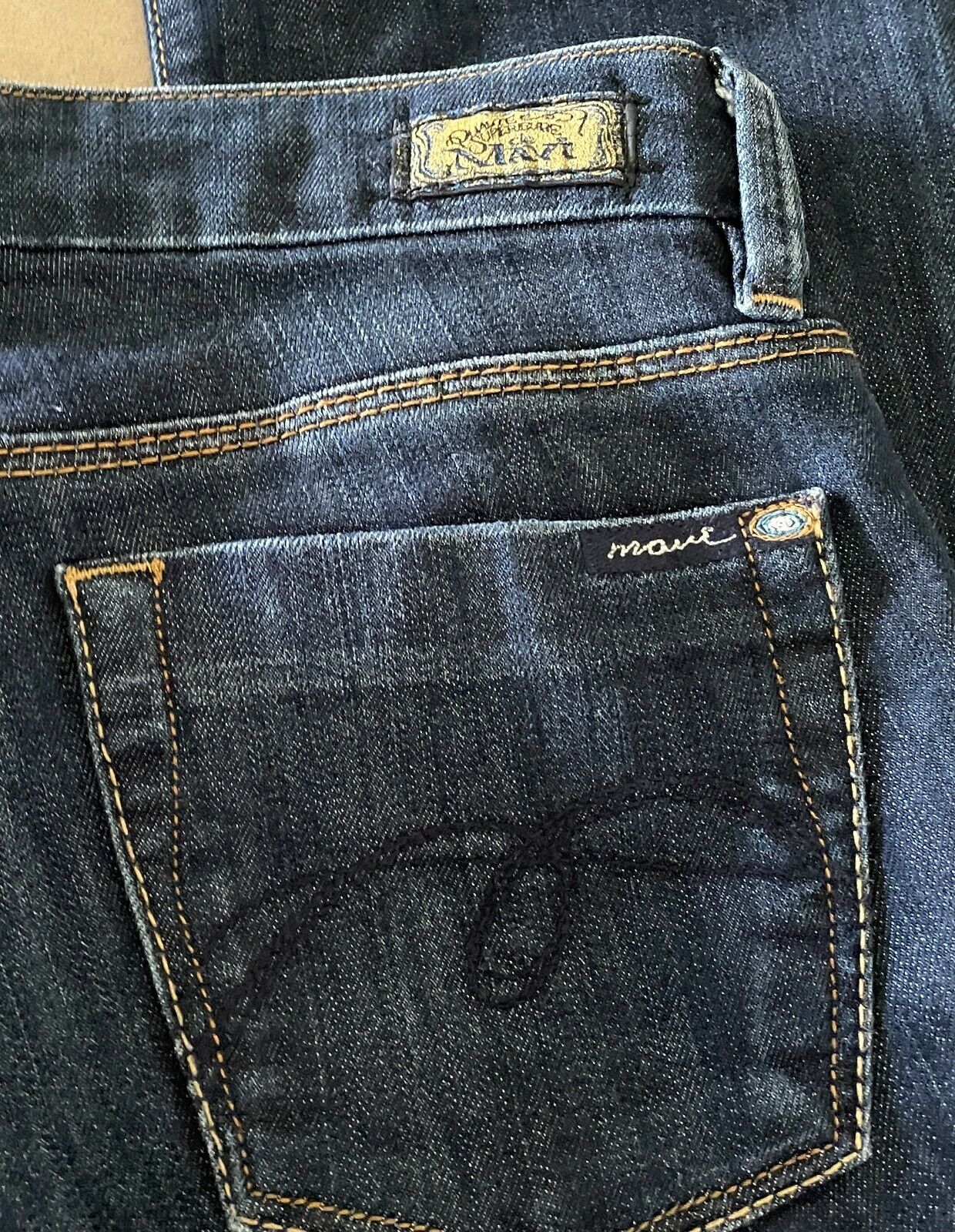 Qualite Supereure de MAVI " Jamie " Bootleg Jeans Low Rise Blue Denim Slim 26 34