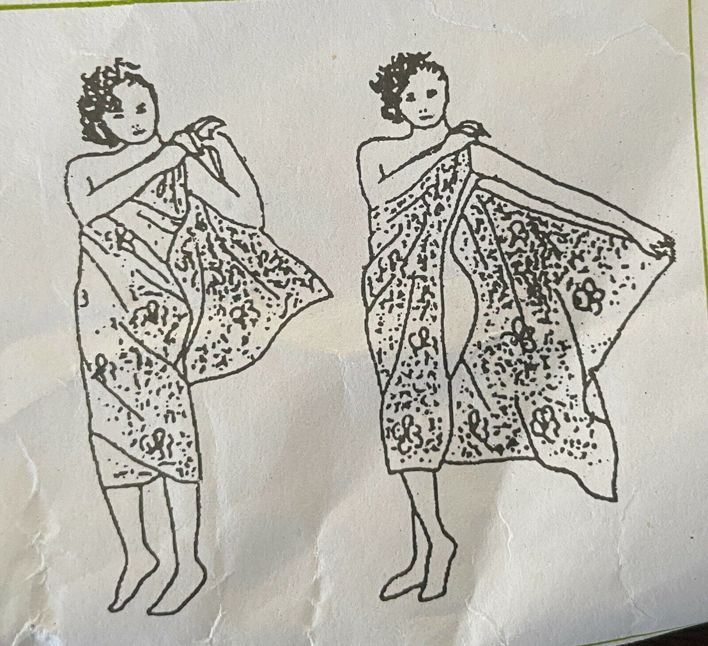 MANA ISLAND FIJI SARONG SULU Resort Blue Print Souvenir Wrap Skirt SARONG NEW