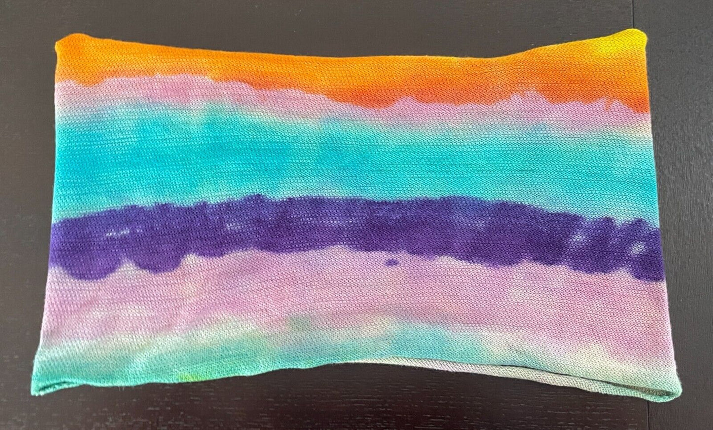 Infinity Scarf RAINBOW Multicolour Tie Dye Fine Knit Headband Neck Boho Hippie