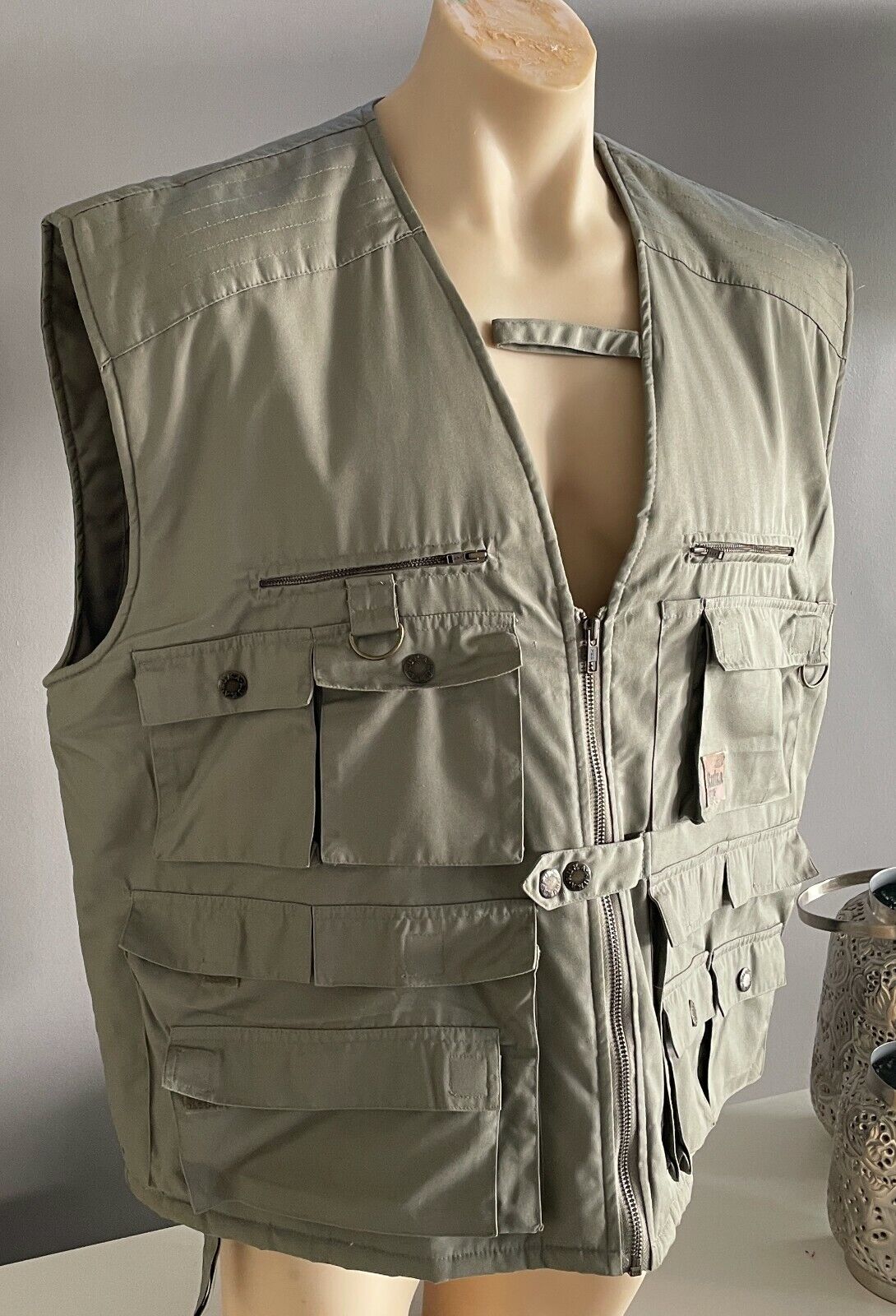 RUKKA OUTDOOR EXPEDITION Vest Quilt Grey 11 x Pockets Sz XXL PhotographerTravel
