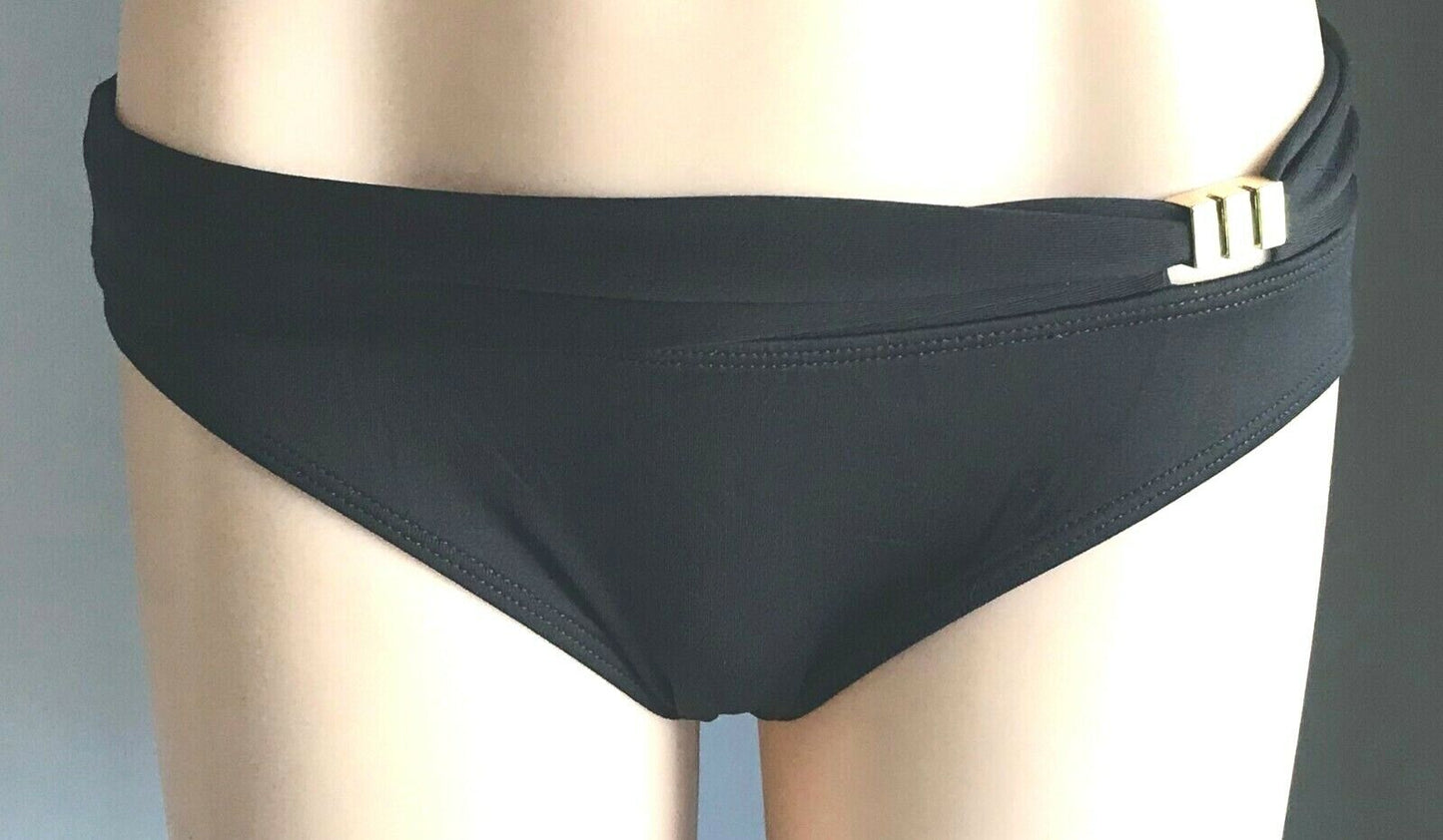 BAKU Mid Black w Metal Trim at Waist Beach Pool Swim Size 14