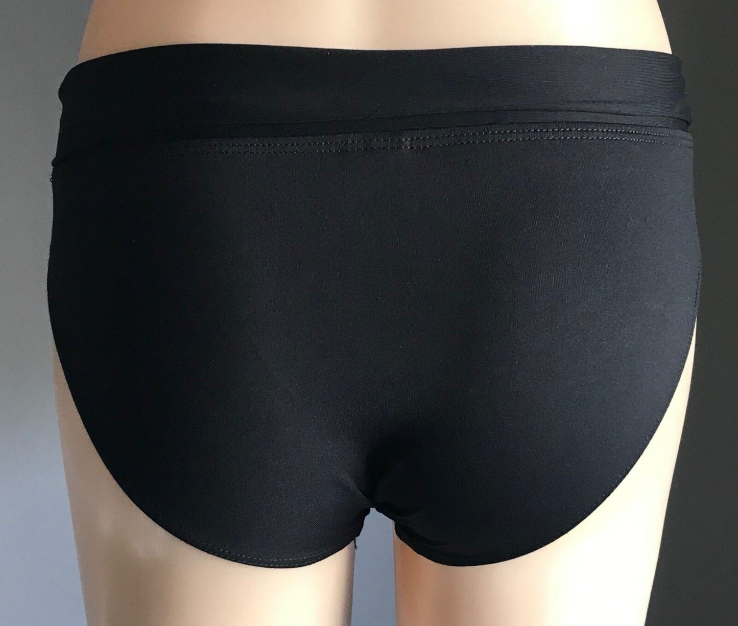 BAKU Mid Black w Metal Trim at Waist Beach Pool Swim Size 14