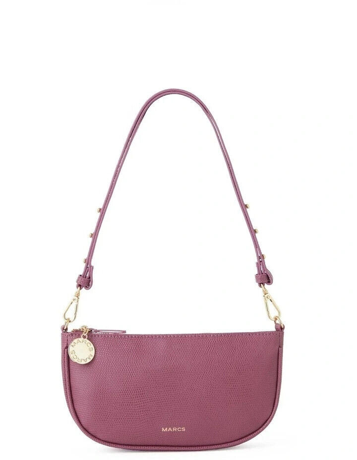 MARCS "Annie" Shoulder Bag PU Lizard Orchid/Pink Colour Adjustable Strap NEW