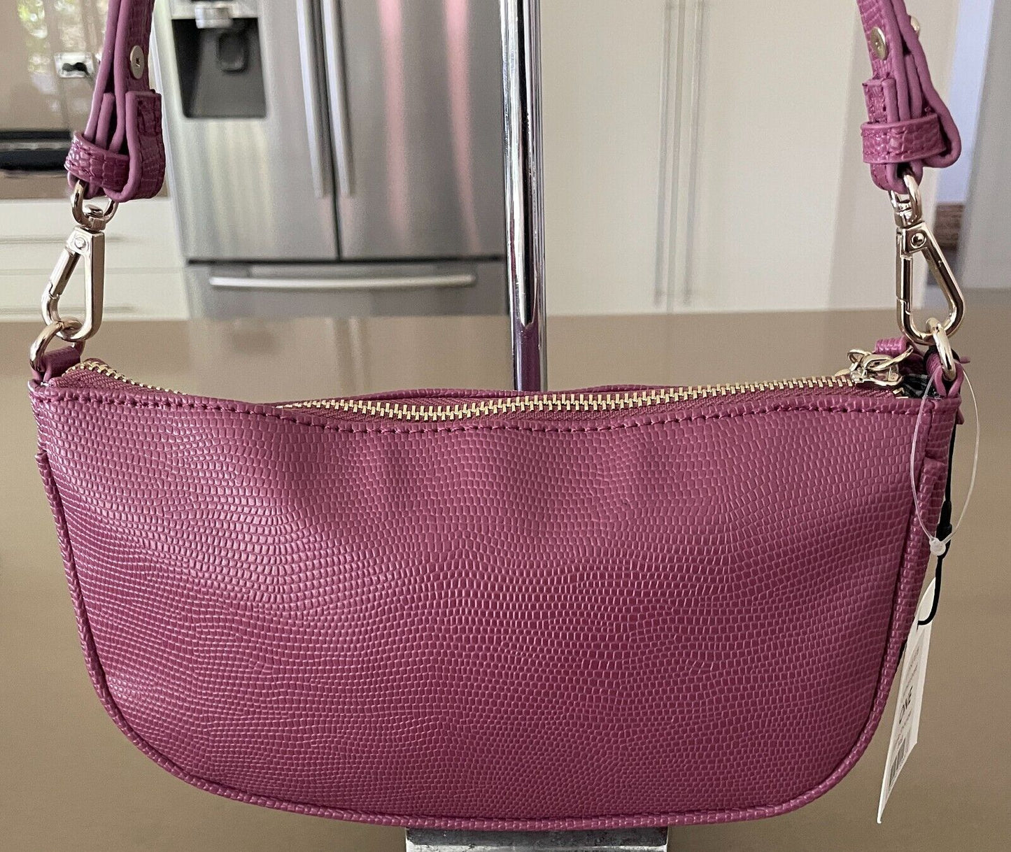 MARCS "Annie" Shoulder Bag PU Lizard Orchid/Pink Colour Adjustable Strap NEW