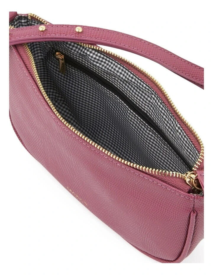 MARCS "Annie" Shoulder Bag PU Lizard Orchid/Pink Colour Adjustable Strap NEW