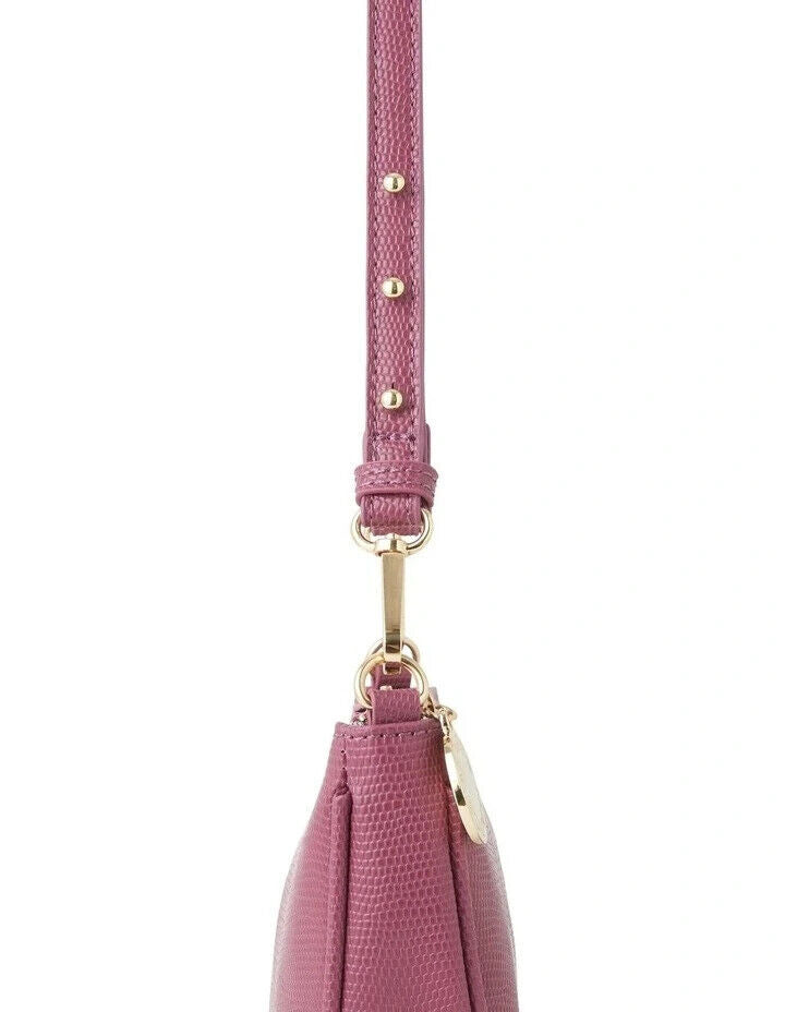 MARCS "Annie" Shoulder Bag PU Lizard Orchid/Pink Colour Adjustable Strap NEW