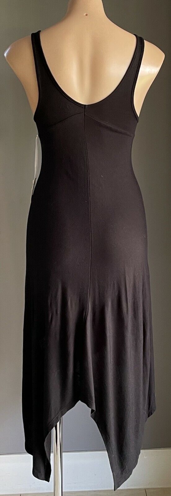 BETTY BASICS Florence Dress Handkerchief Hem Frock Black Sleeveless 6 - 8 NEW