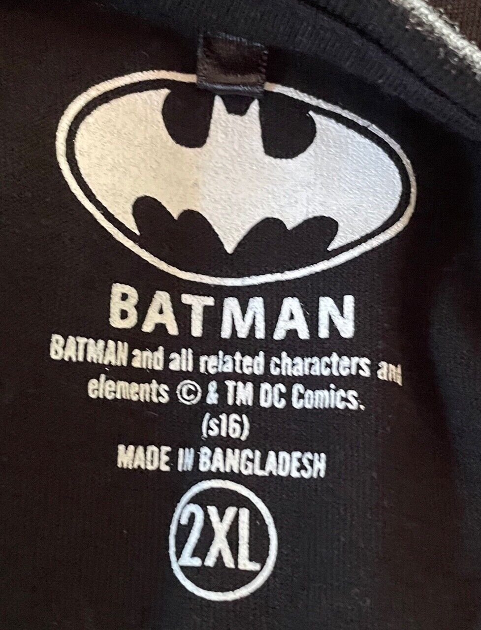 BATMAN DC T-Shirt Comic Book Cover Artwork Print Black Mens Sz 2XL Superhero Tee