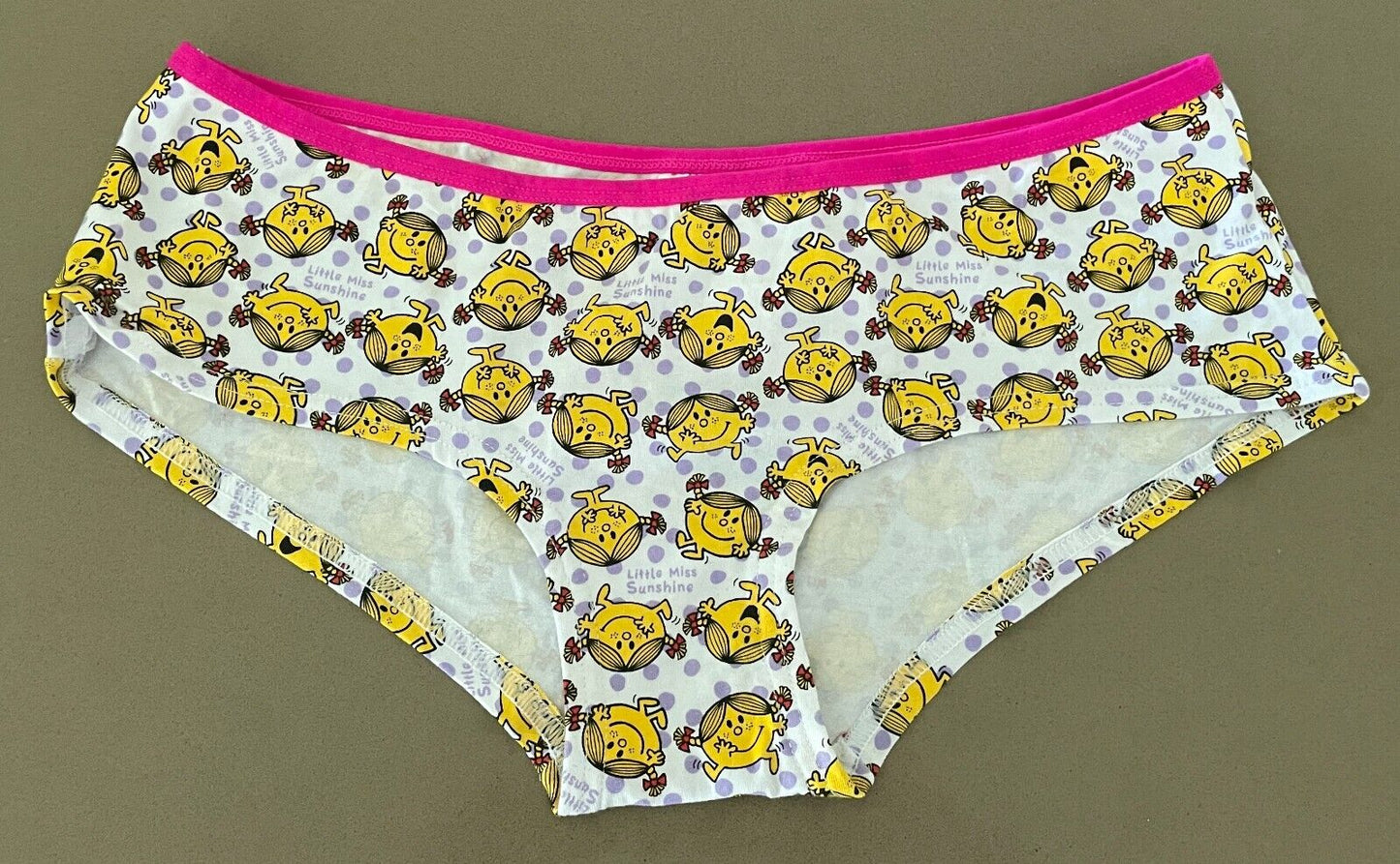 Briefs LITTLE MISS SUNSHINE Print White Boy Leg Style Underwear Size 16 NEW