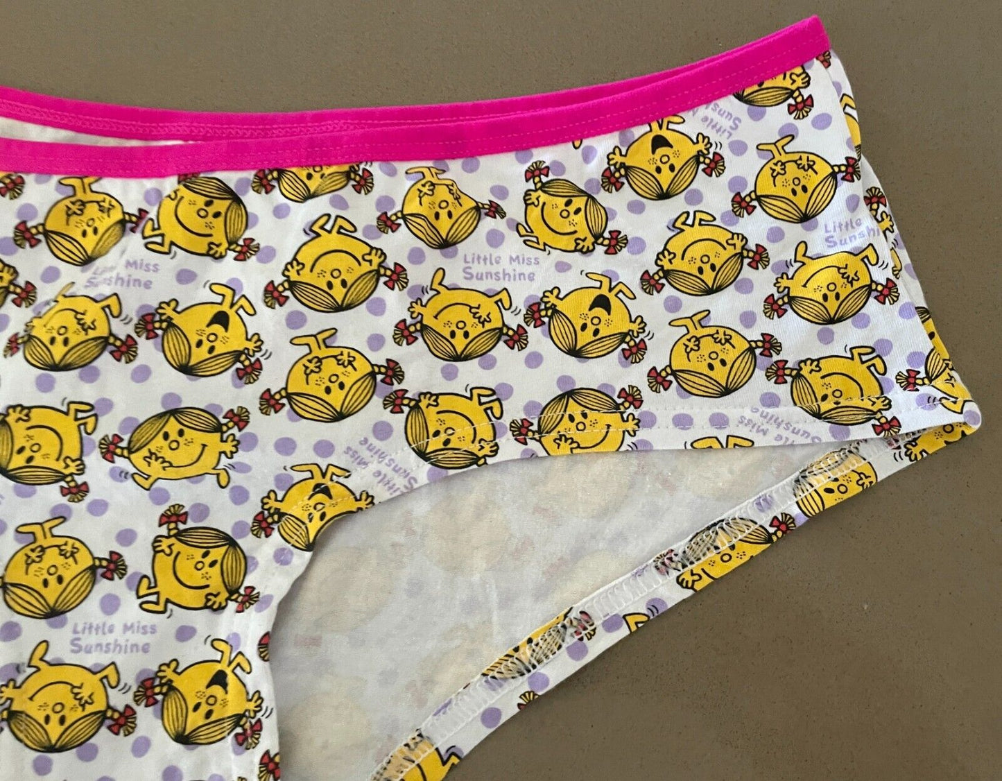 Briefs LITTLE MISS SUNSHINE Print White Boy Leg Style Underwear Size 16 NEW