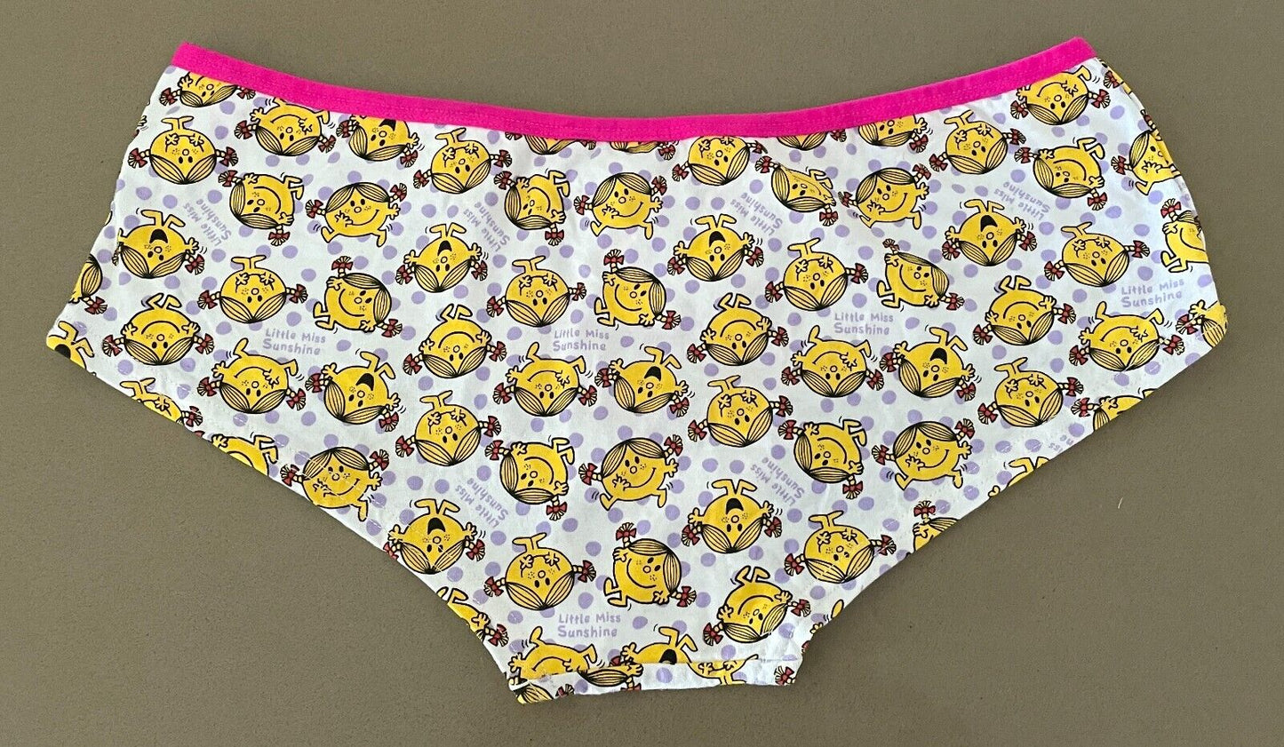 Briefs LITTLE MISS SUNSHINE Print White Boy Leg Style Underwear Size 16 NEW