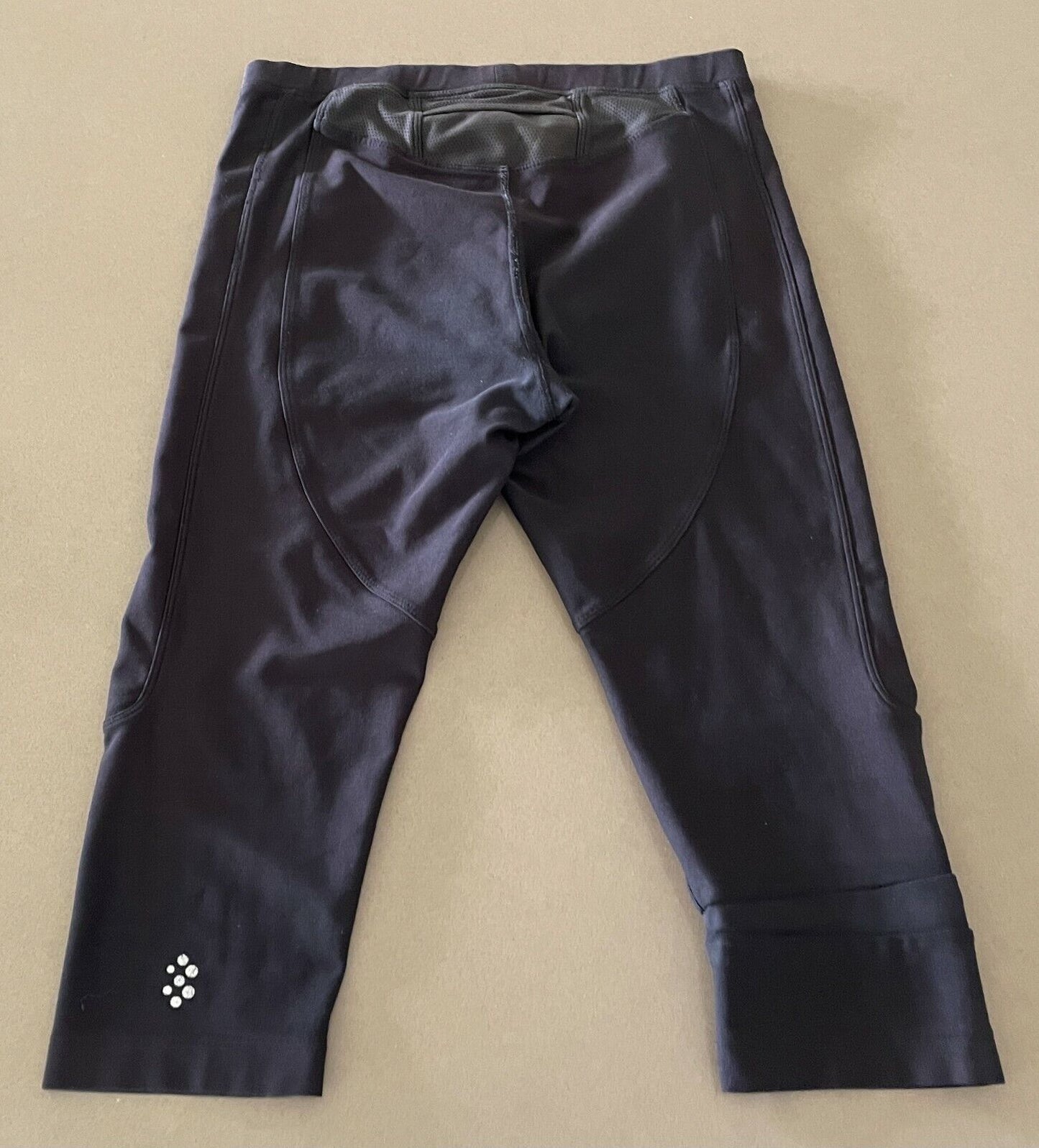 NIKE Dri Fit Black Capri Fitness Run Pants Activewear Pants Gym Sz XS Leggings