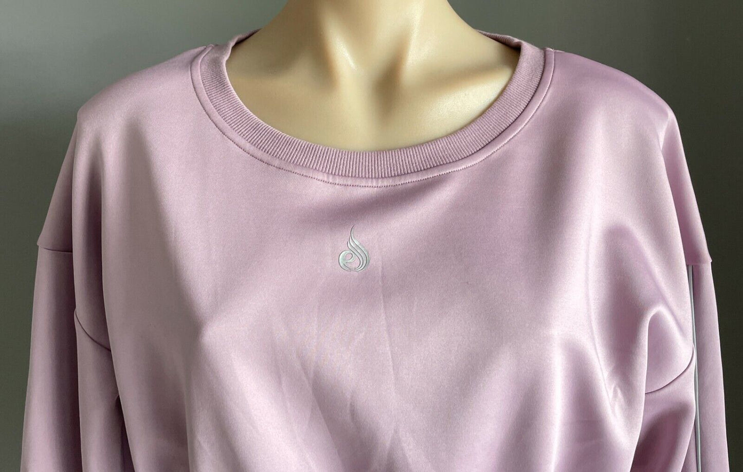 RYDERWEAR Mauve "Stellar" Crop Long Sleeve Drawstring Waist Sweater Top Sz S 10