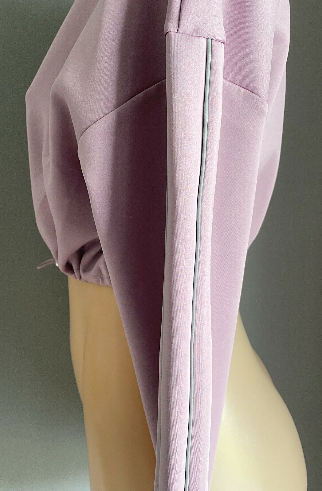 RYDERWEAR Mauve "Stellar" Crop Long Sleeve Drawstring Waist Sweater Top Sz S 10